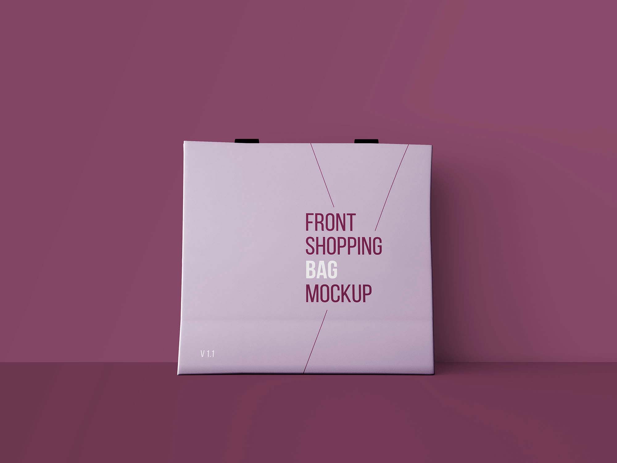 Download New Front Shopping Bag PSD Mockup (Free) by Graphic Pear