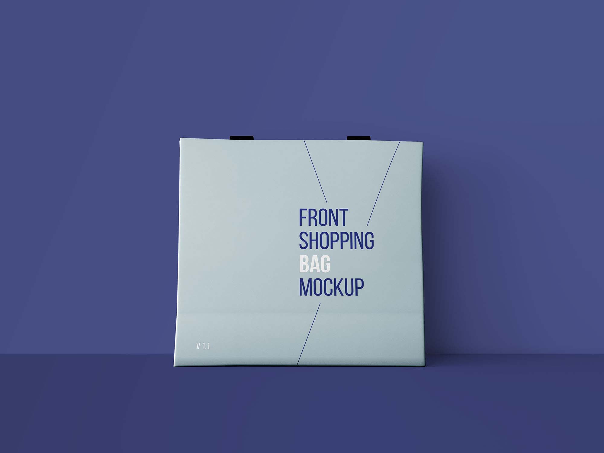 Download New Front Shopping Bag PSD Mockup (Free) by Graphic Pear