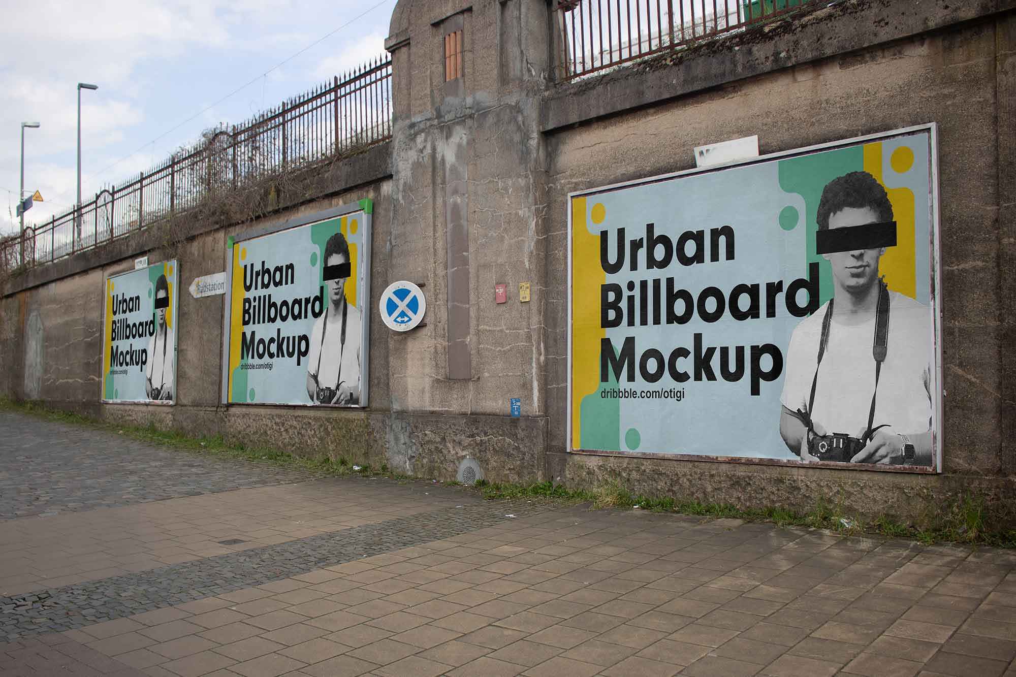 Urban Billboards Mockup
