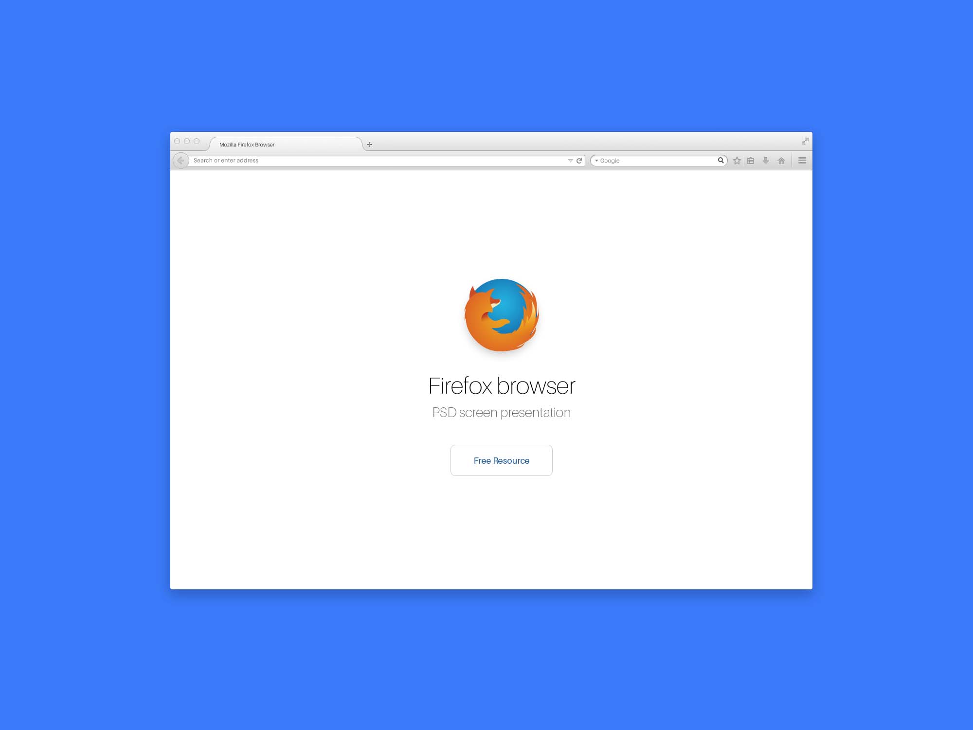 New Firefox Browser Mockup