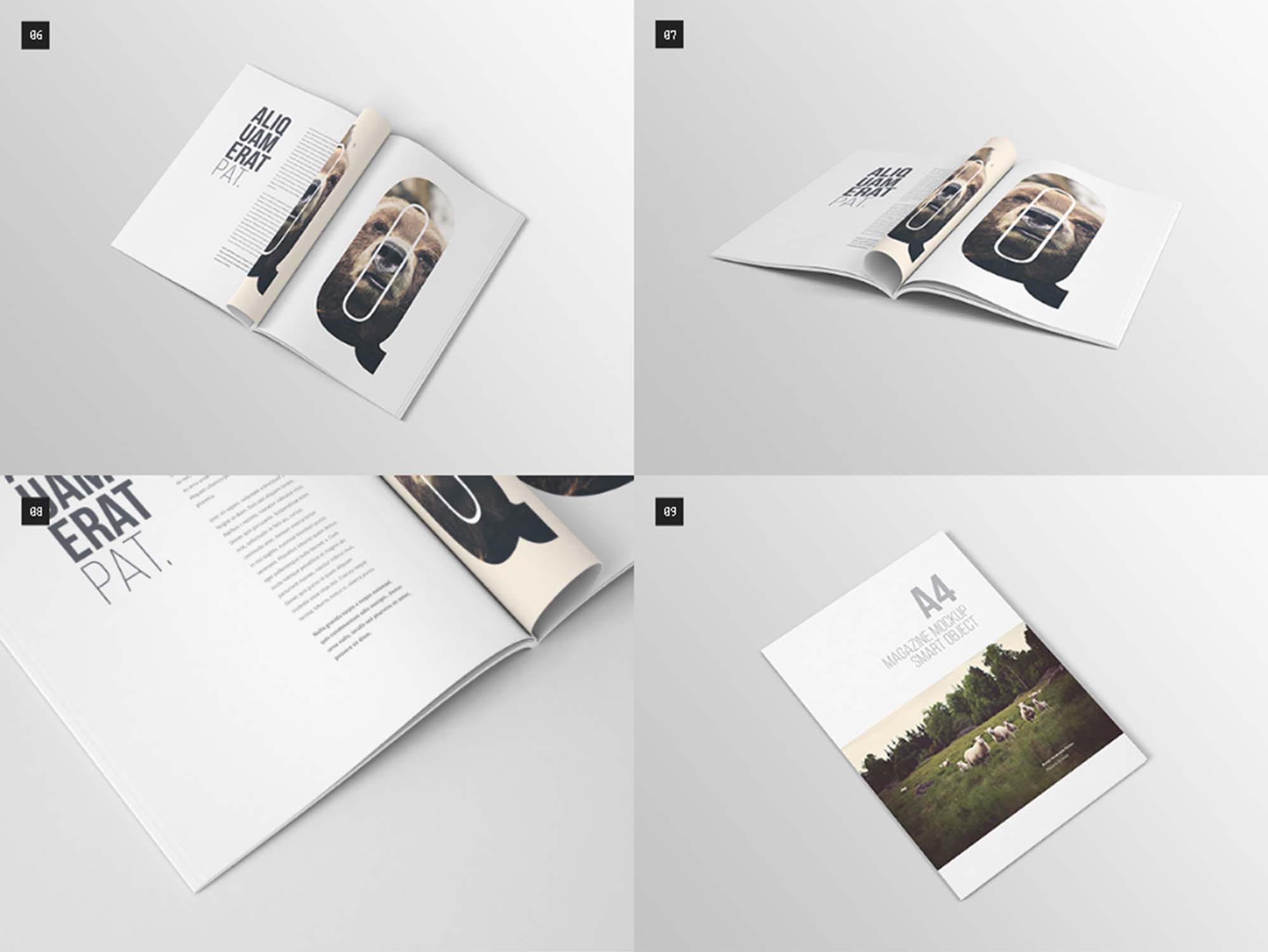 Download A4 Magazine Psd Mockup Free By Blugraphic
