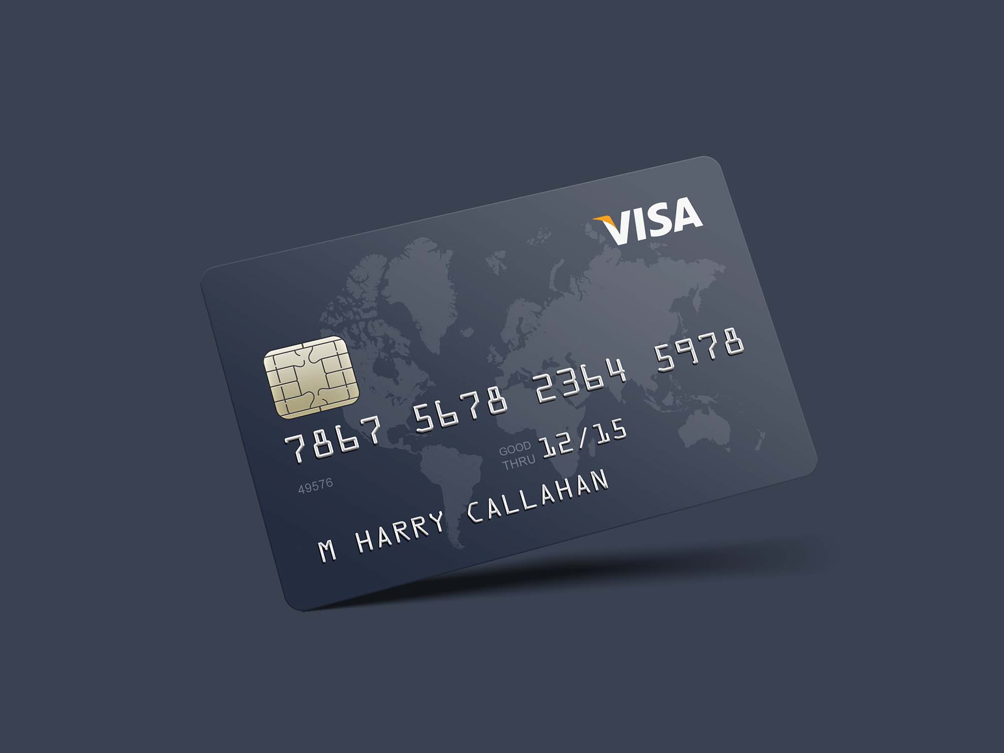 Photorealistic Credit Card Mockup