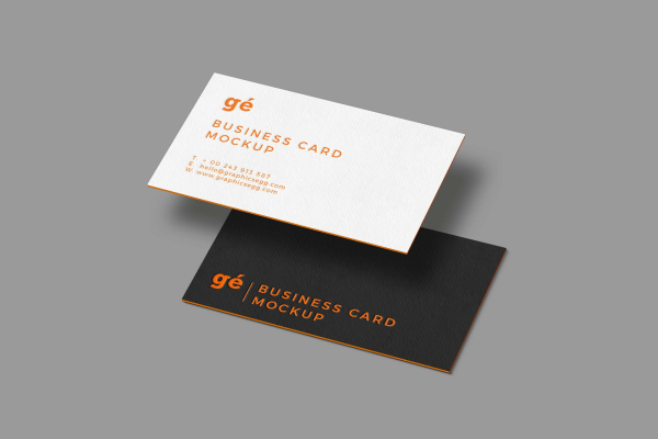 New Floating Business Cards Mockup