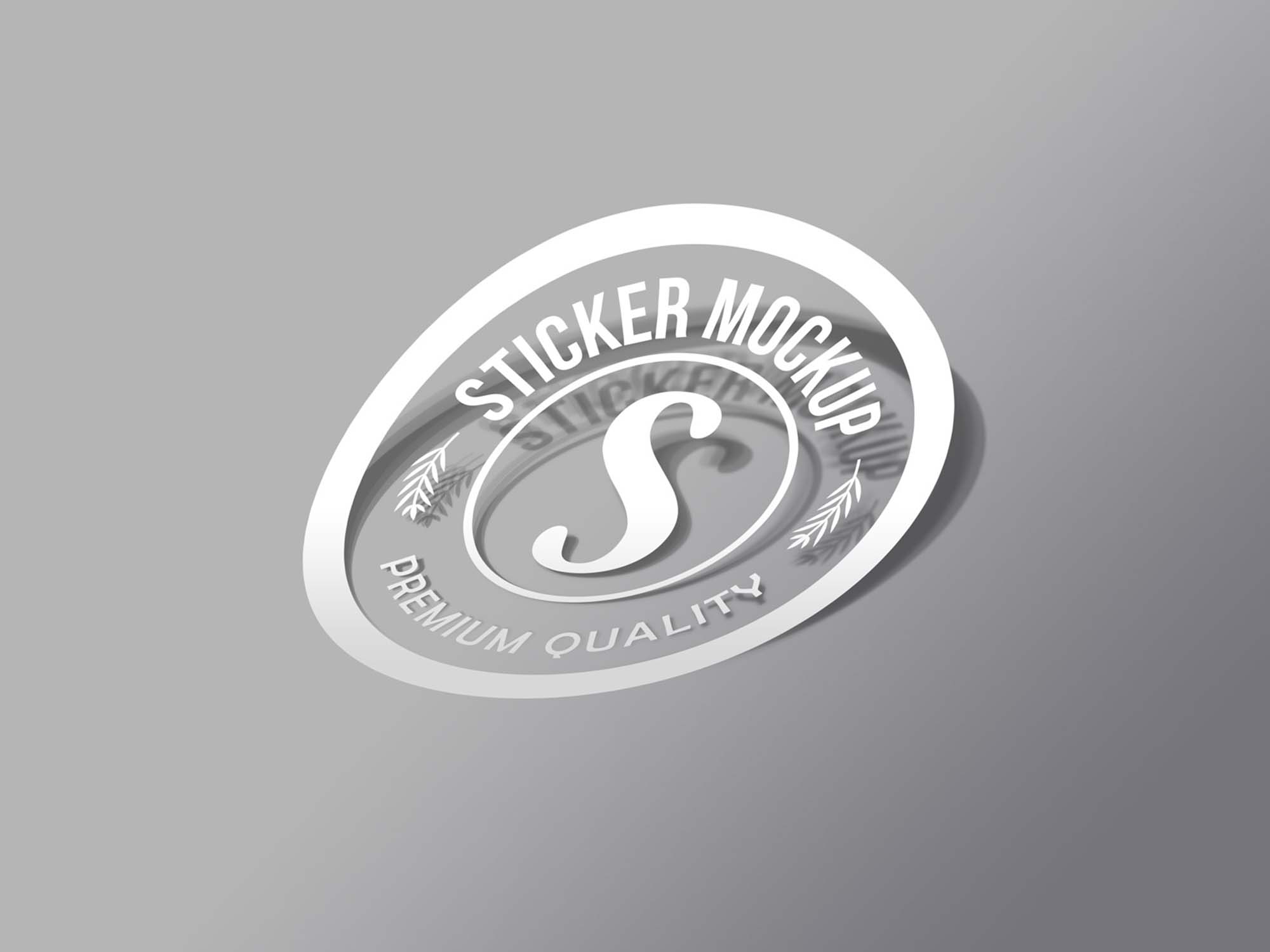 Transparent Sticker Mockup