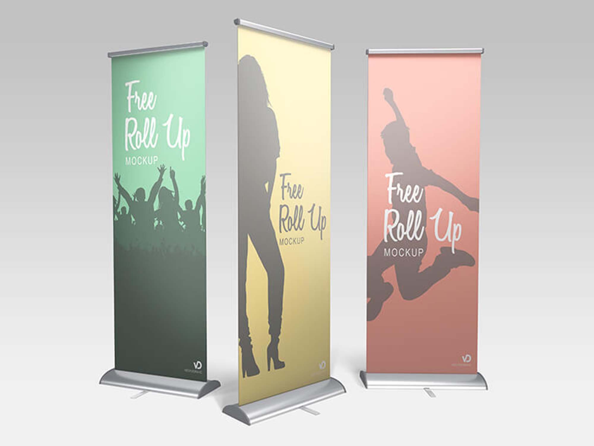Download Roll Up Banner Psd Mockup Free By Pune Design