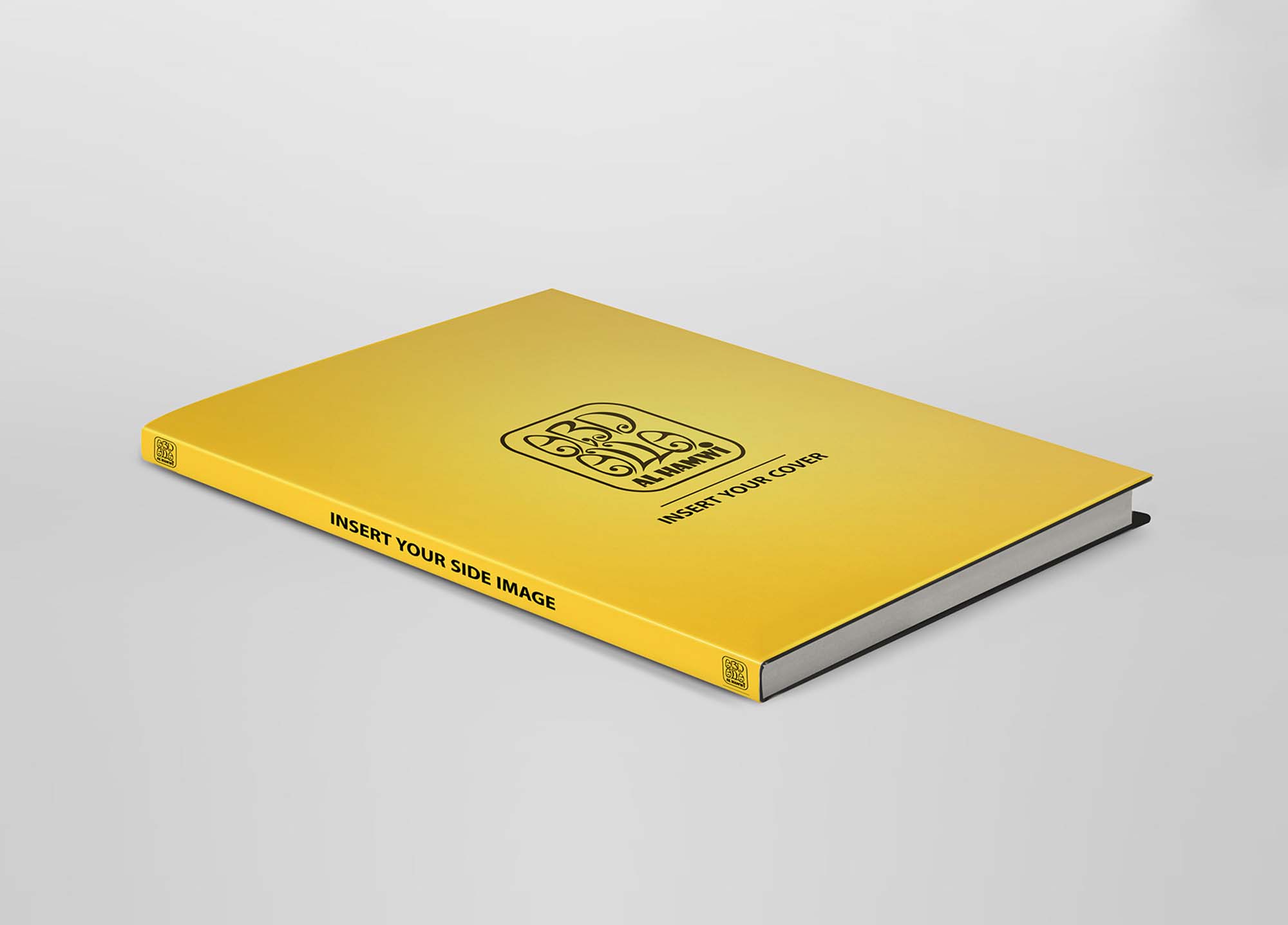 Perspective Hardcover Book Mockup