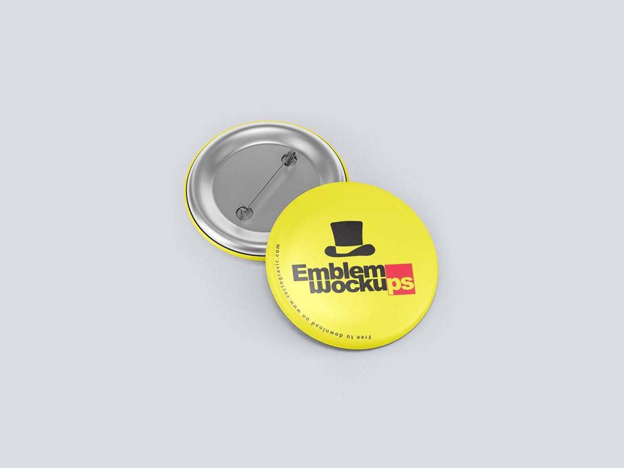 Download Emblem Badges PSD Mockups (Free) by Pixeden