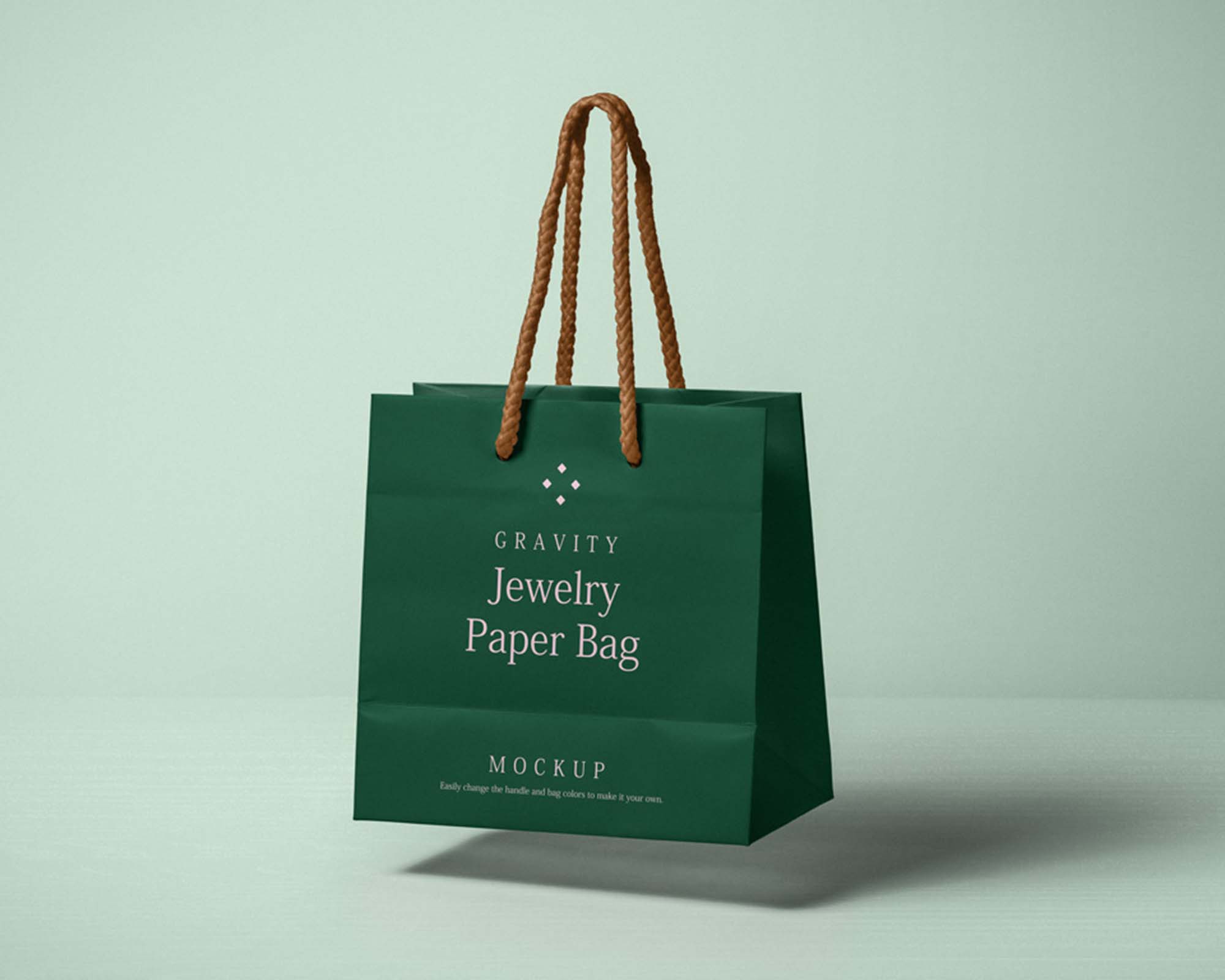 Gravity Paper Bag Mockup