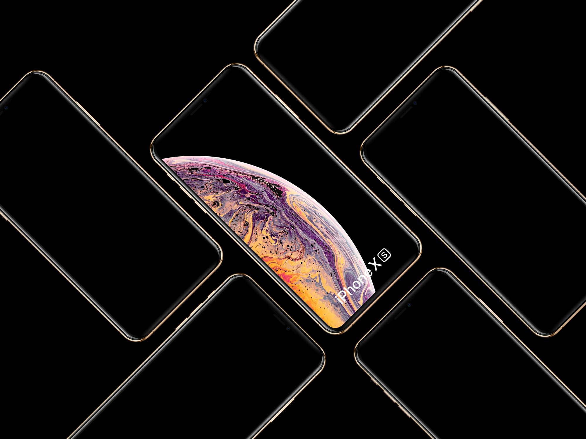 iPhone XS and Max mockups