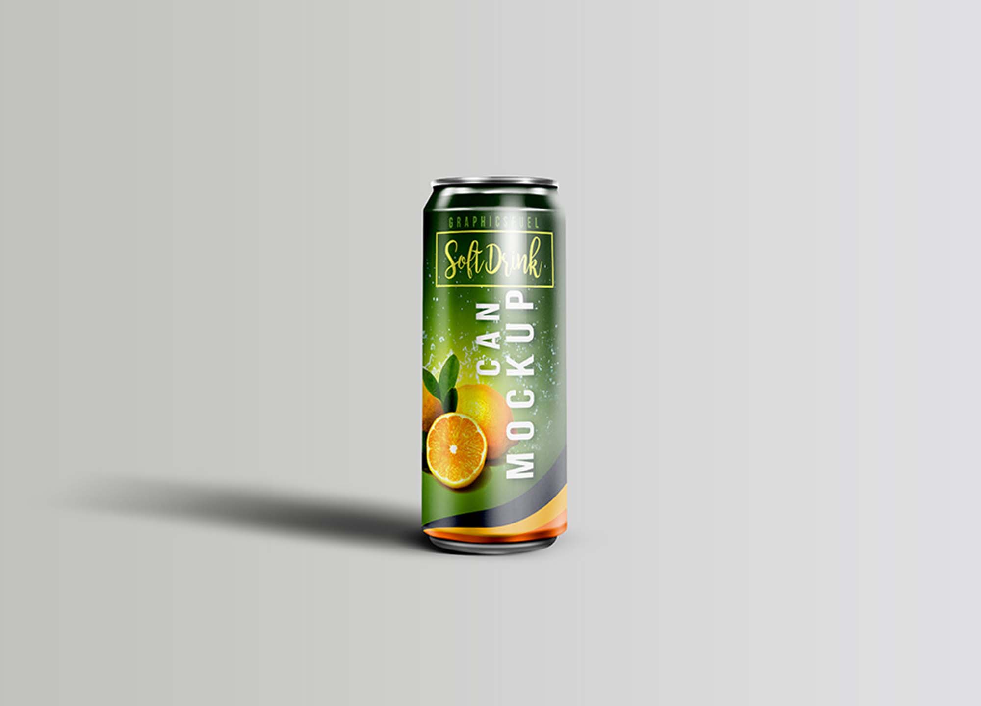 Typical Soft Drink Can Mockup