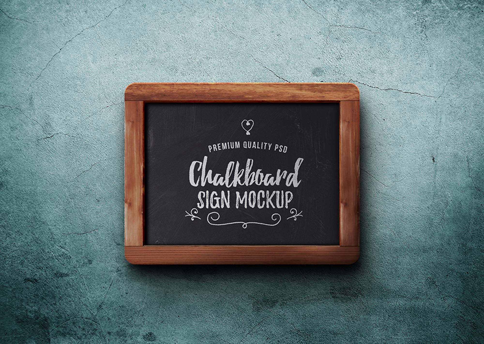 Chalkboard Sign Mockup