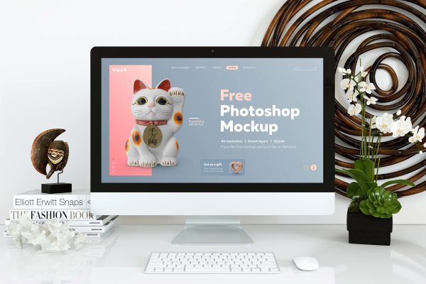 5 Website Display Photoshop Mockups
