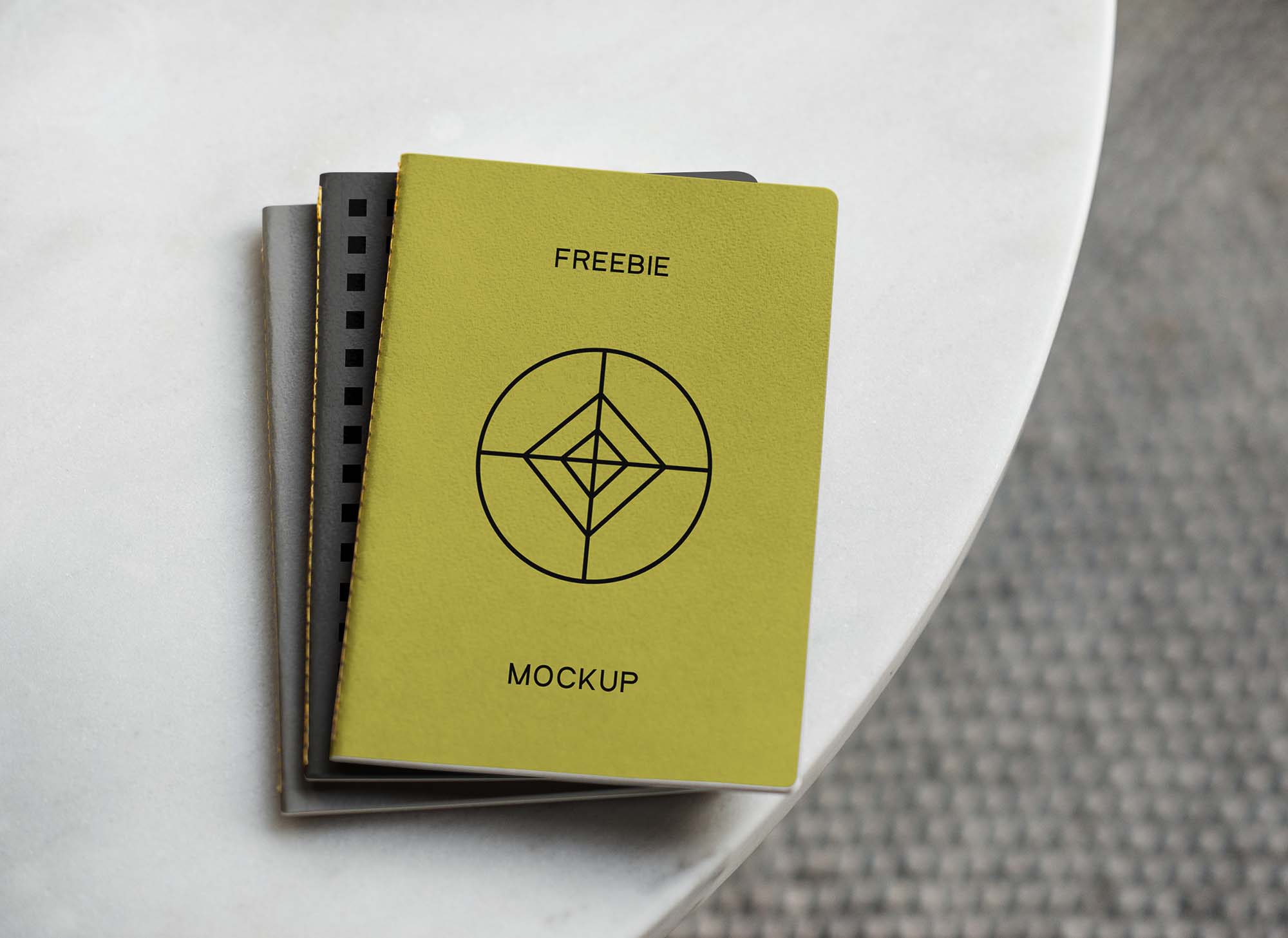 Download Photorealistic Notebook PSD Mockup (Free) by Mr Mockup