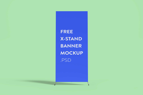 X-Stand Banner Mockup