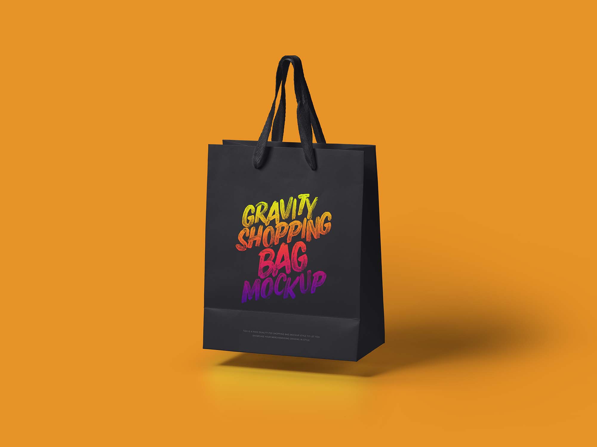 Download New Gravity Shopping Bag PSD Mockup (Free) by Pixeden