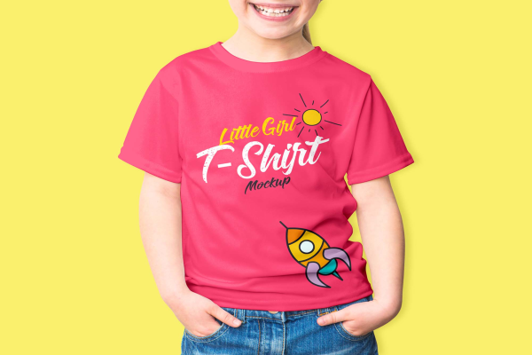 Girls T-Shirt Mockup