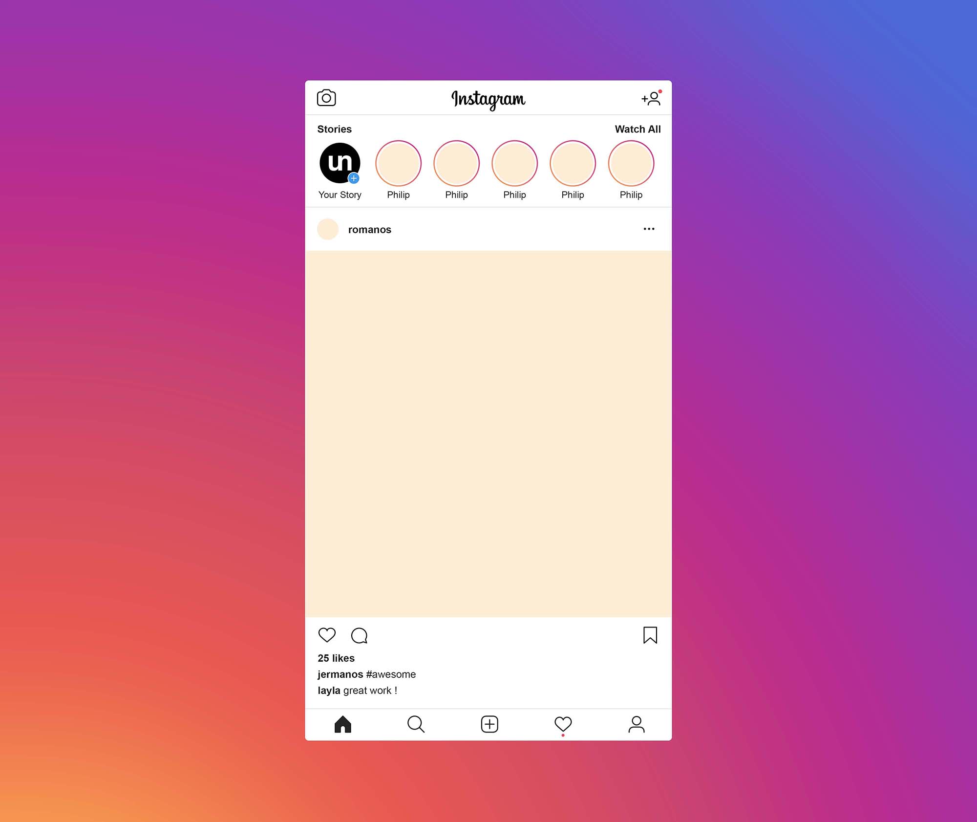 New Instagram Post Mockup