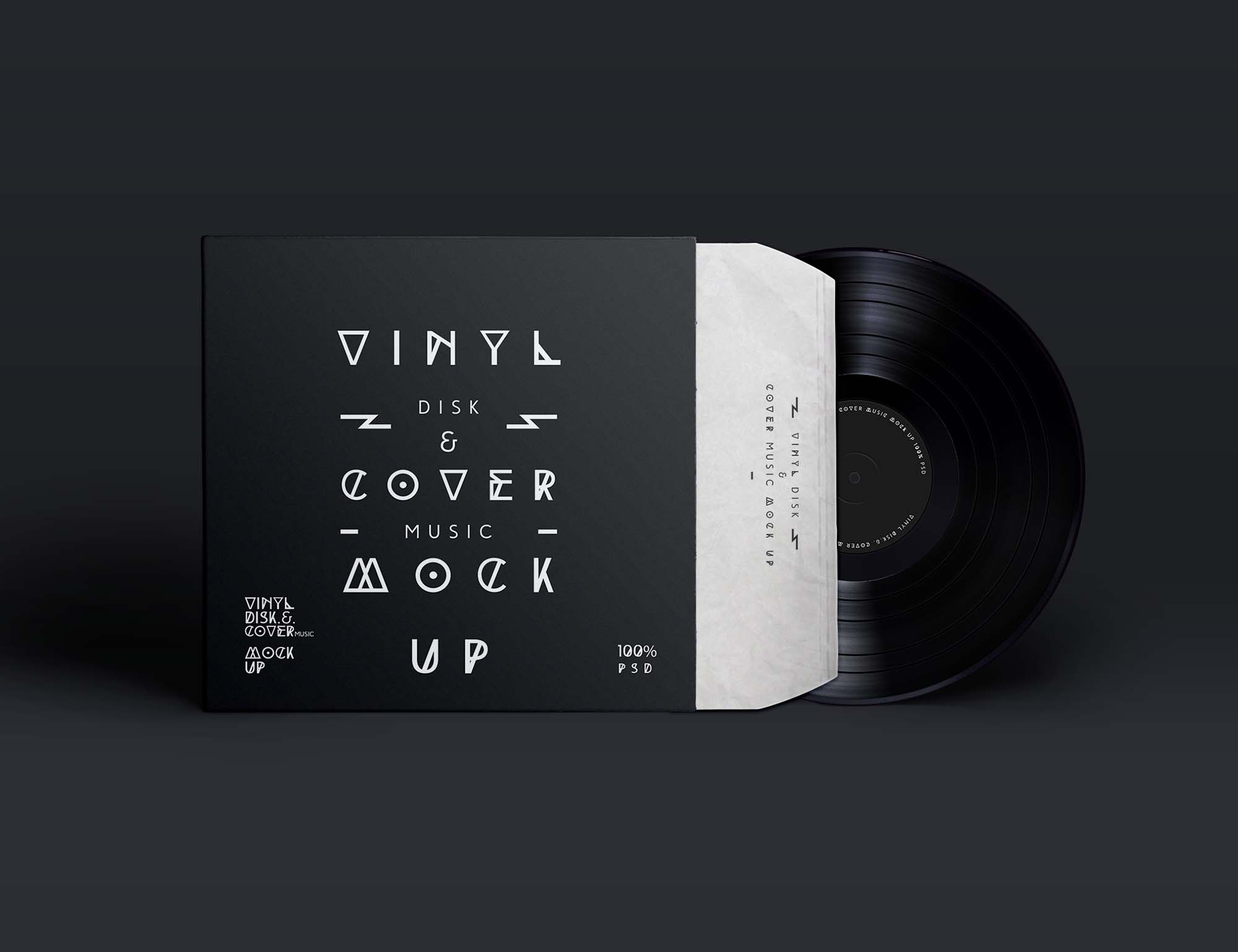 8 Vinyl Mockup Free Download Design