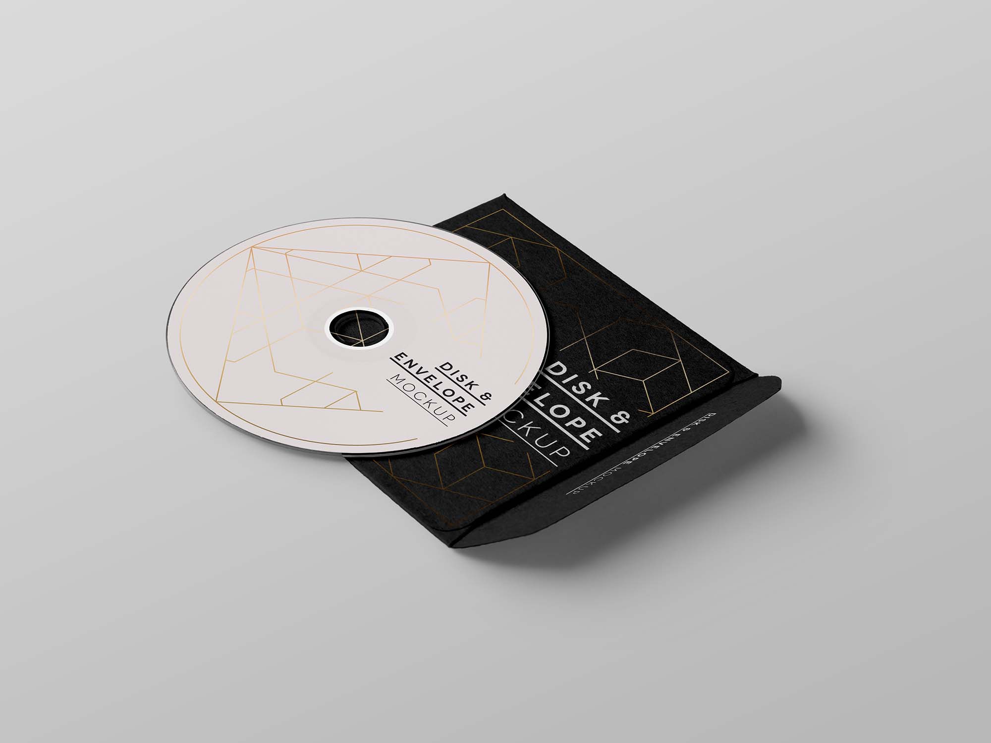 New CD Disk Sleeve Mockup