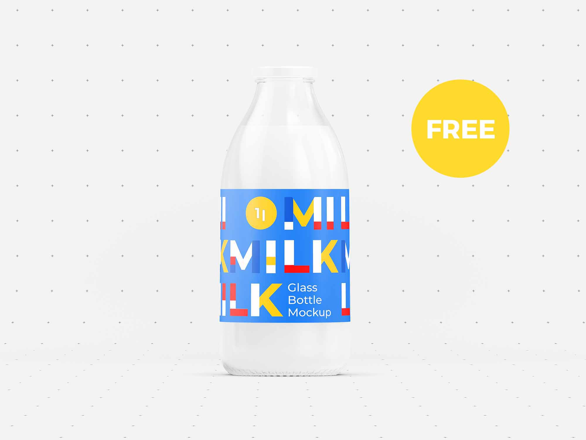 Two Milk Bottles 🍼  Mockup