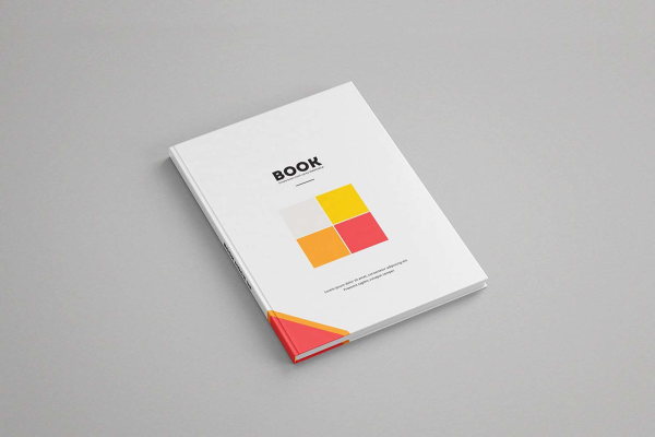 Typical Hardcover Book Mockup