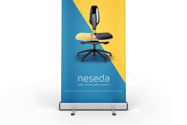 Stand Rollup Banner Mockup