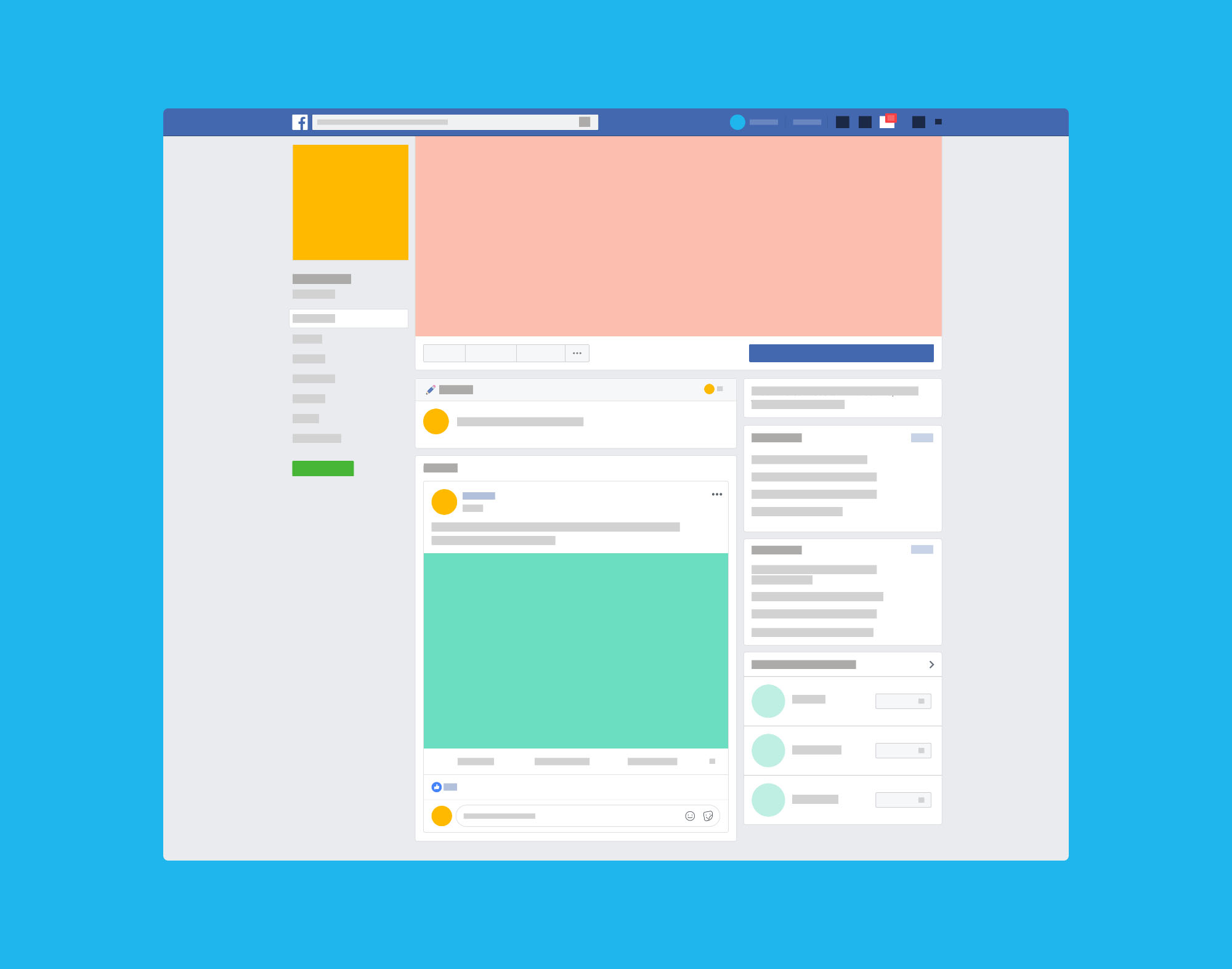 Facebook Page Mockup