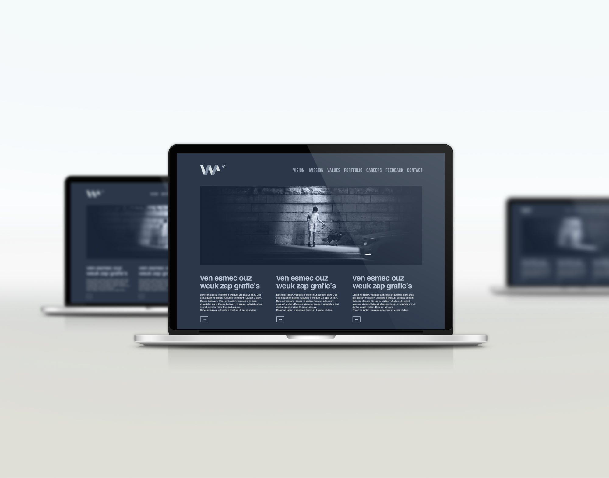 Responsive Website PSD Mockup (Free) by Mockups Design