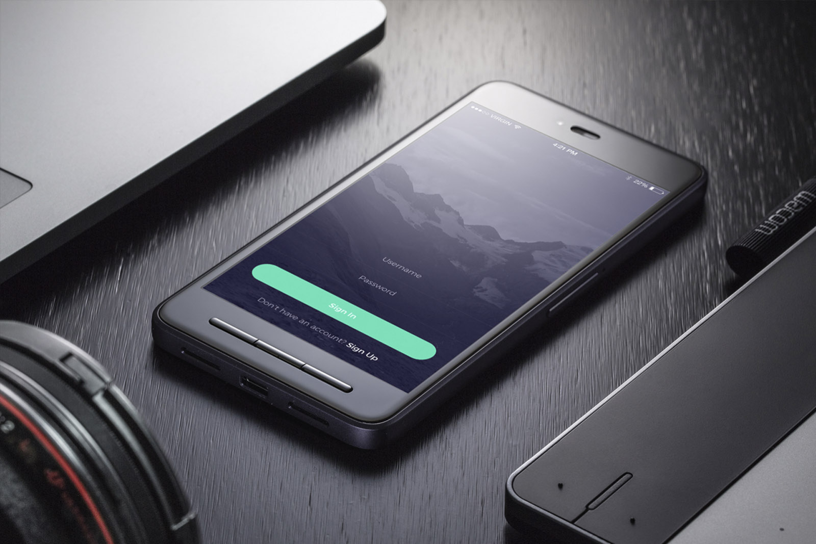 Smartphone PSD Mockup (Free) by Mint Mockups