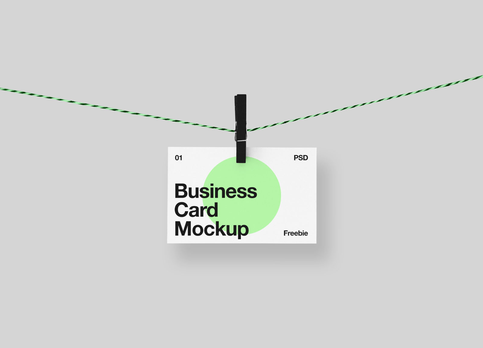 Handing Business Card Mockup