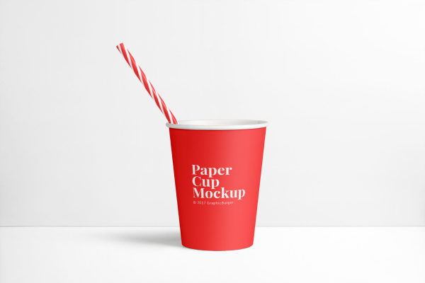 Disposable Paper Cup Mockup