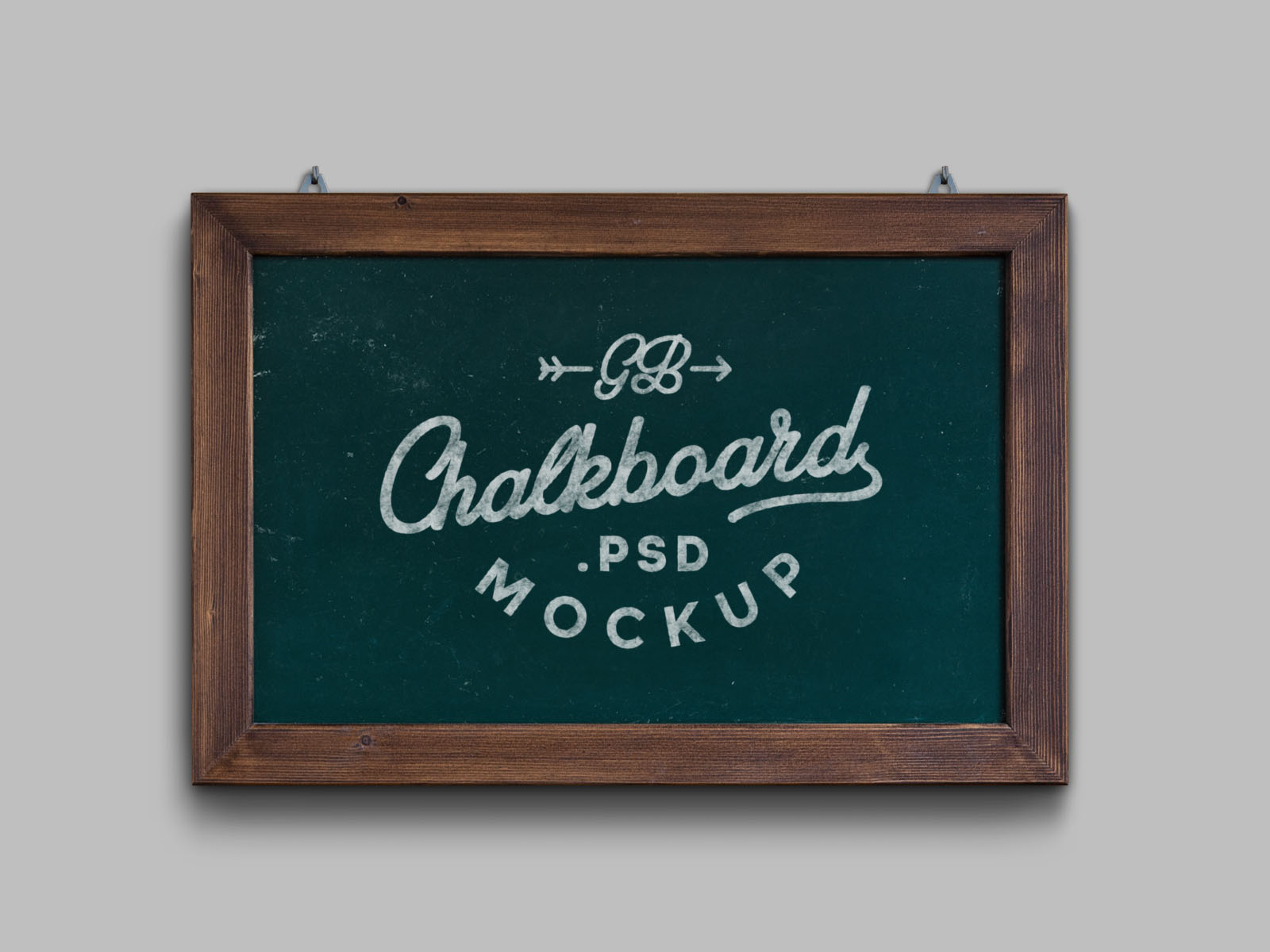 Green Vintage Chalkboard Mockup