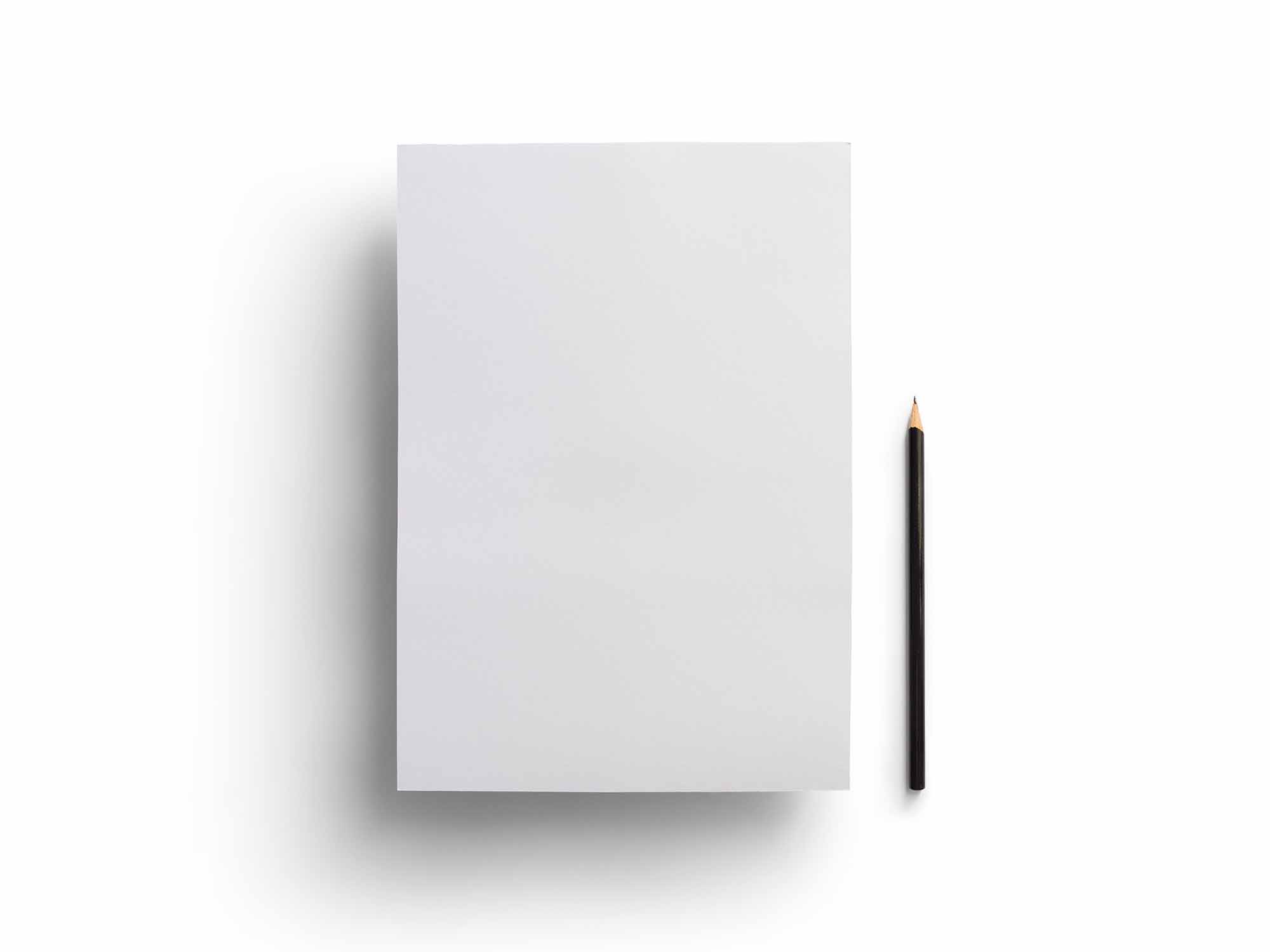 Download A4 Overhead Paper Photoshop PSD Mockup (Free) by Pixeden