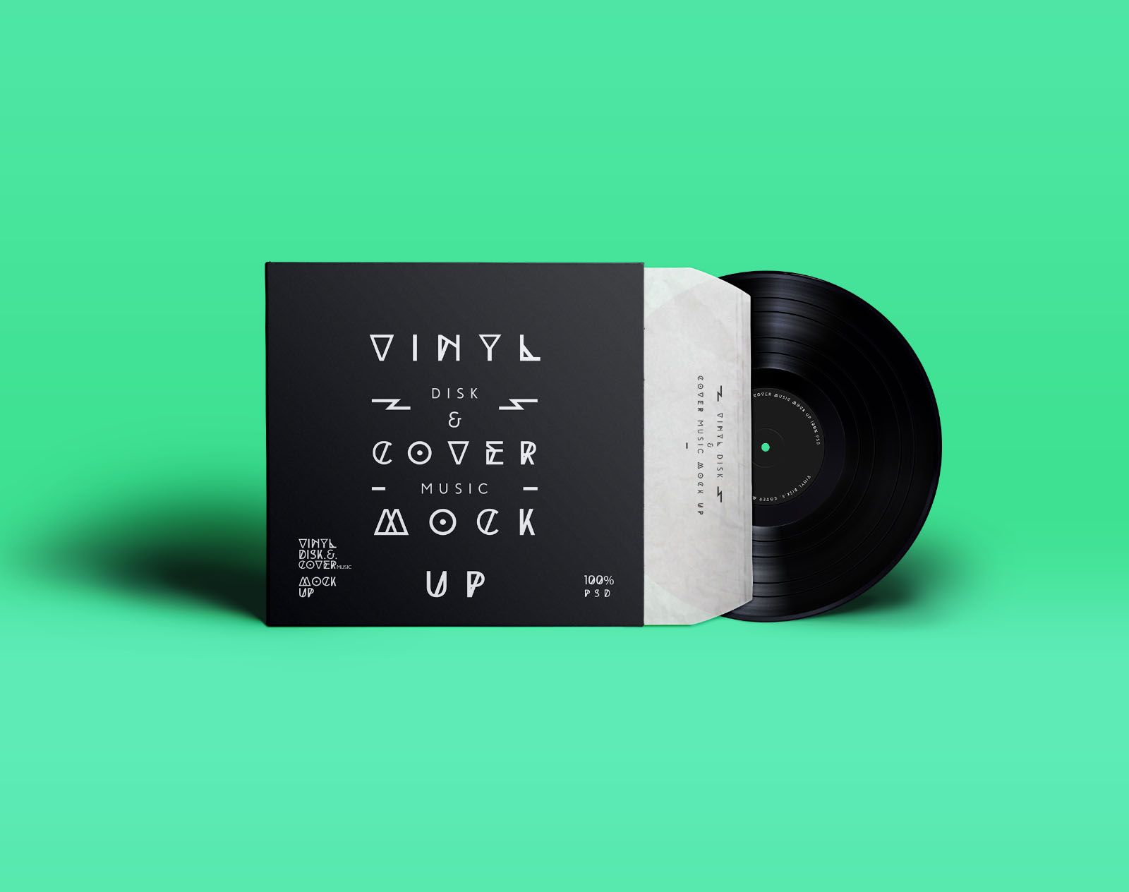 Vinyl Cover & Sleeve Record Mockup