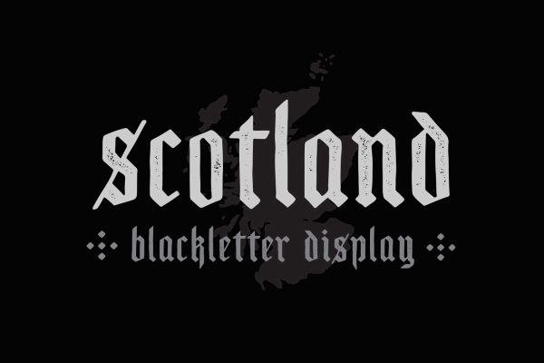 Scotland Blackletter Display Font