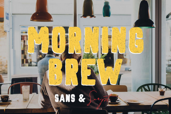 Morning Brew Hand Painted Font