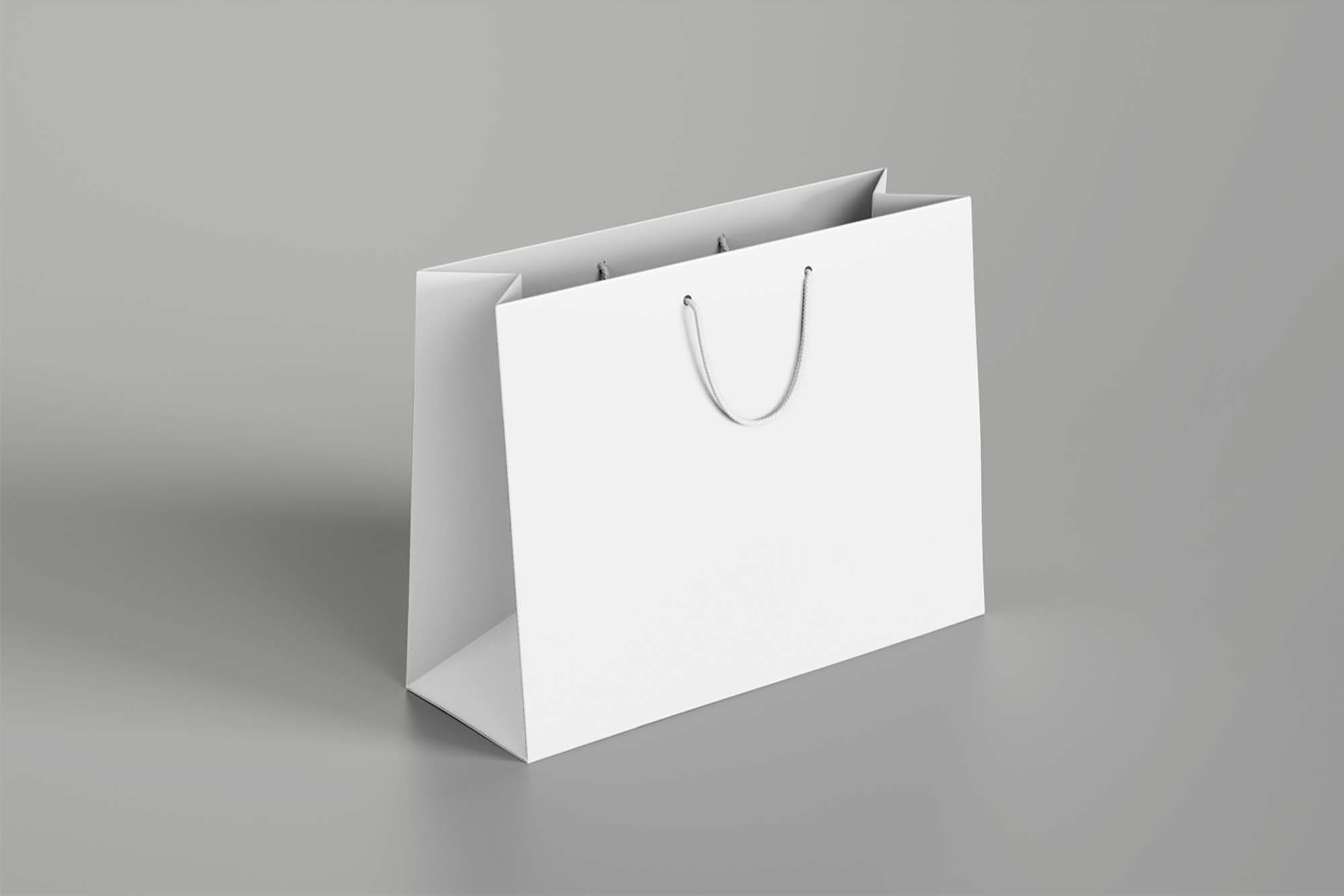 Free White Shopping Bag Mockup PSD - Good Mockups