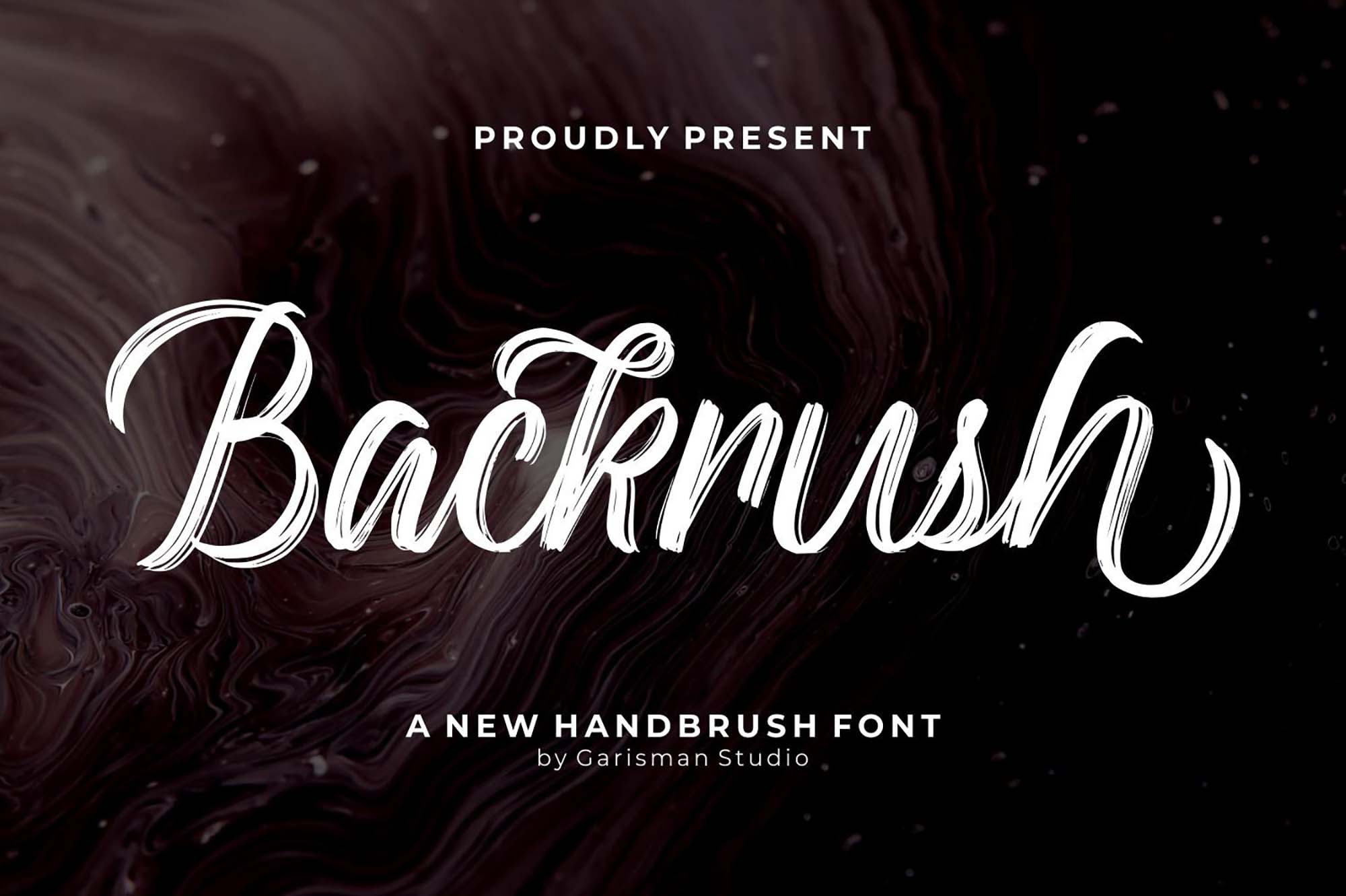 Backrush Brush Font