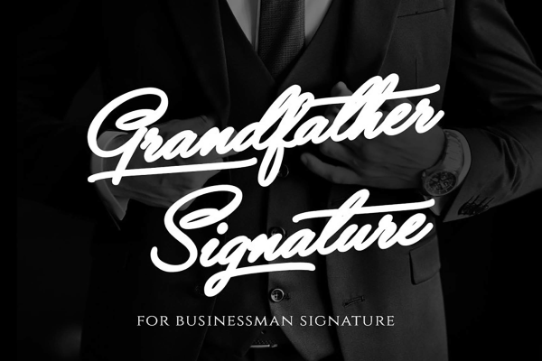 Grandfather Signature Font