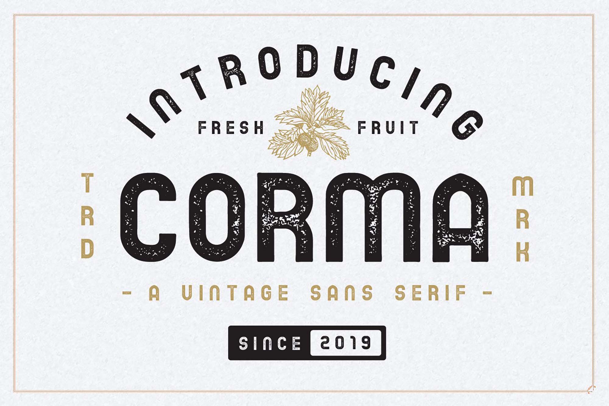 The Corma Vintage Font