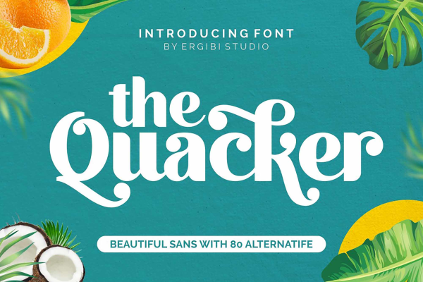 Quacker Sans Serif Font