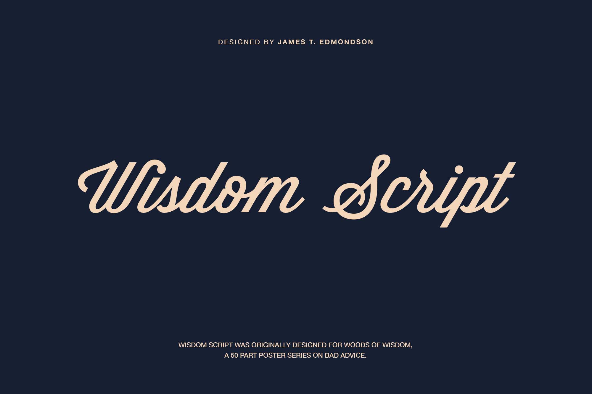 Wisdom Script Font