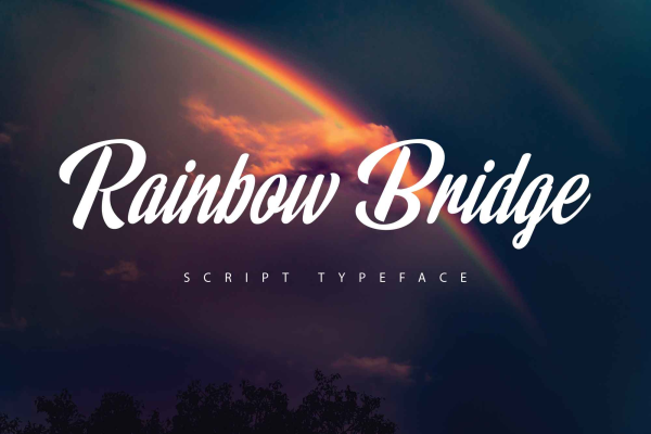 Rainbow Bridge Script Font