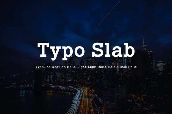 Typo Slab Font