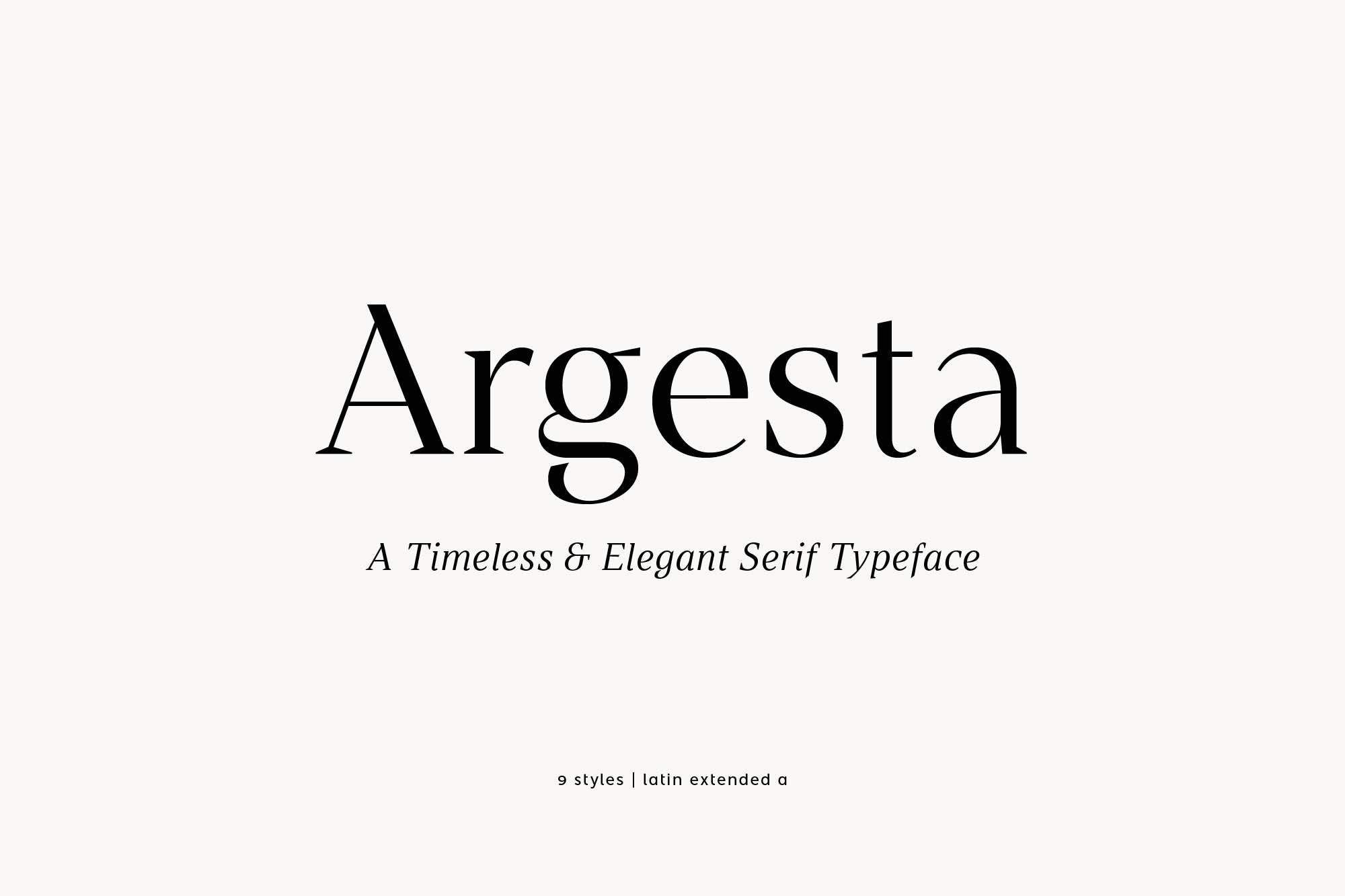 Argesta Serif Font