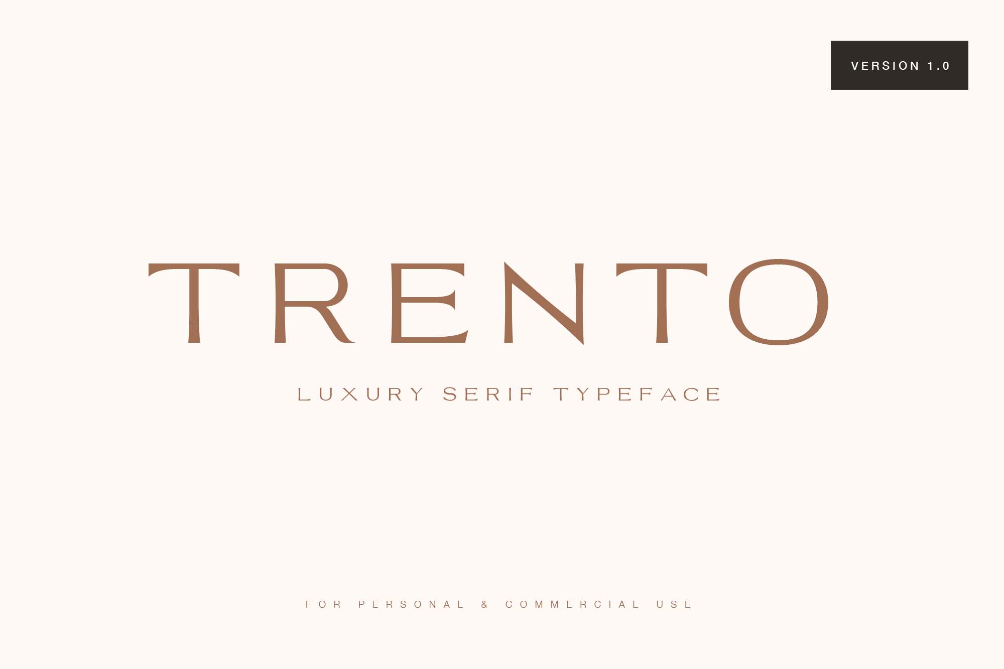 Luxury Trento Typeface