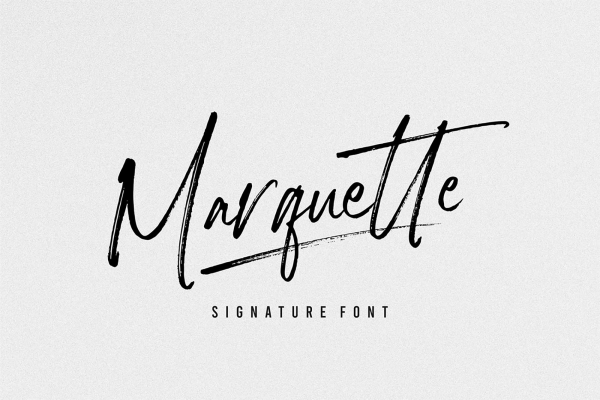 Marquette Signature Black Font