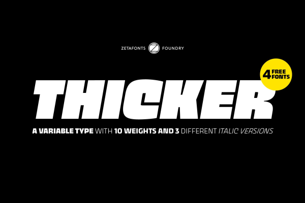 Top Thicker Font Family