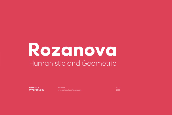 Rozanova New Font Family