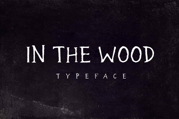 The Wood Dark Font
